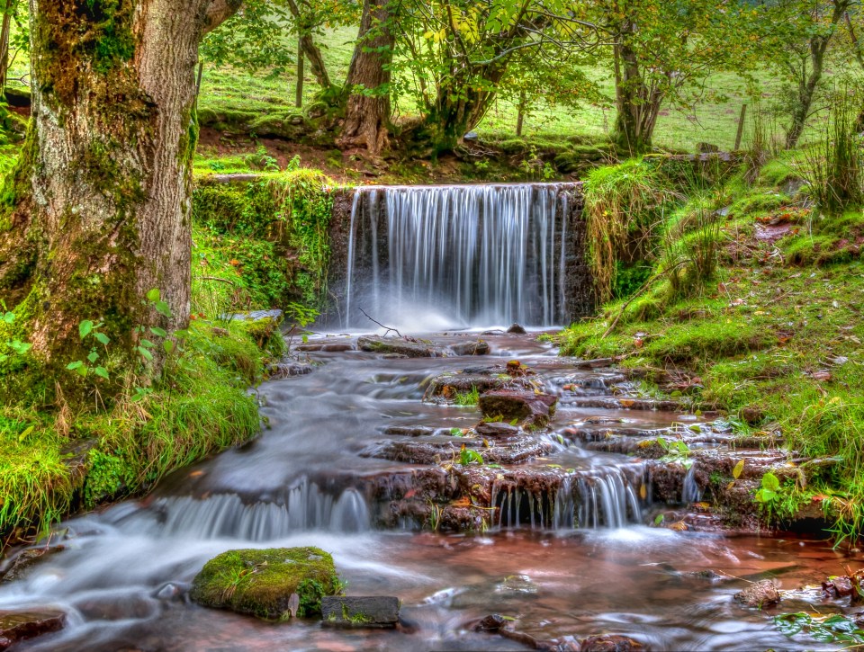 Make the short drive to Talgarth where you can pick up the 50-minute Witches Pool walk with its pretty waterfall hidden in the trees