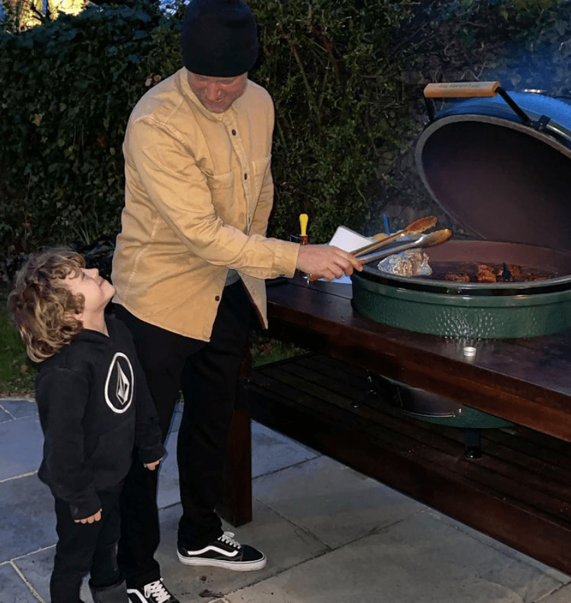 The family don't just do their cooking inside, however