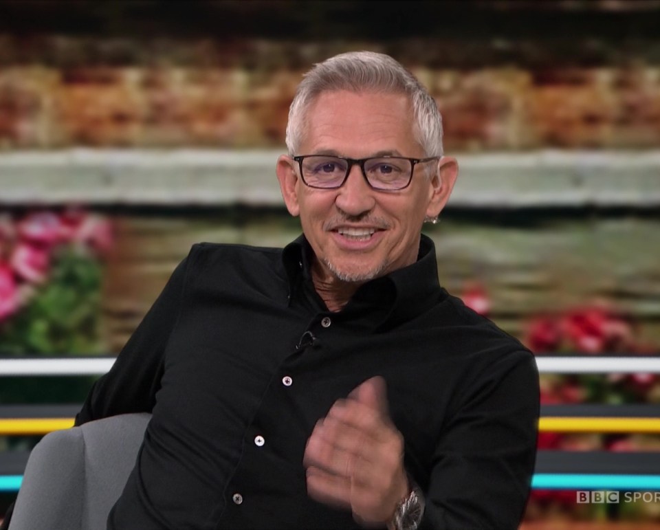 Gary Lineker was on presenting duties for the Match of the Day programme