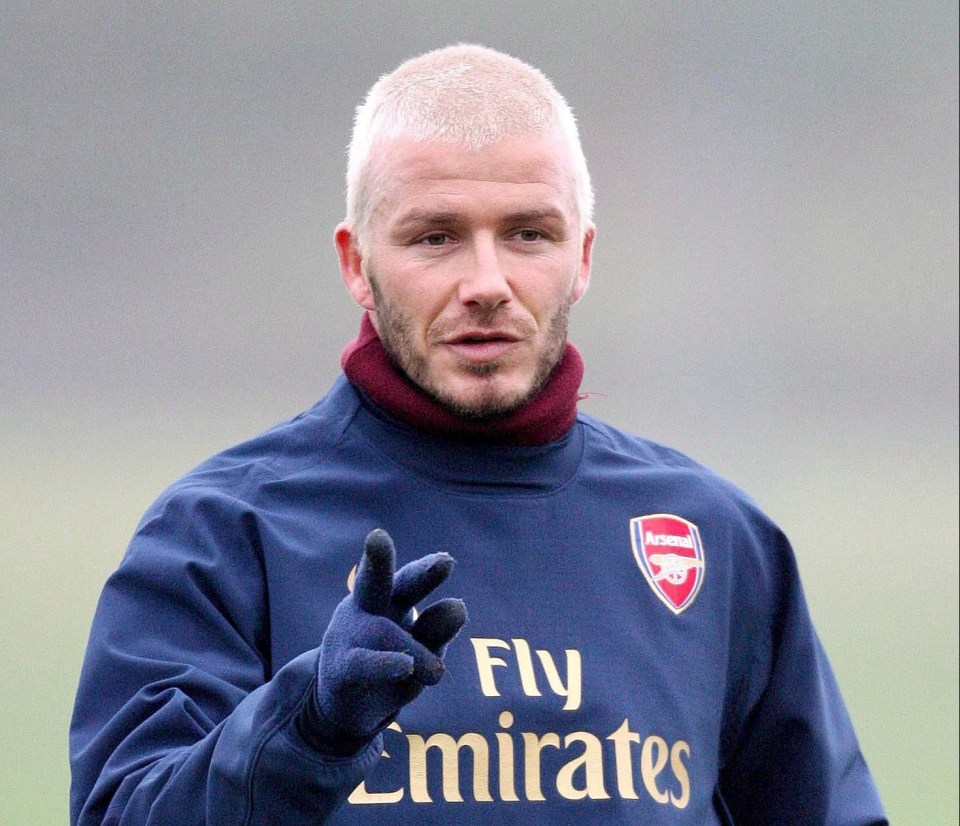 Becks previously sported a blond buzz cut in 2008