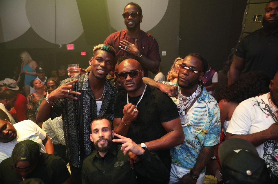 Kamaru Usman was just one of the famous faces joining Pogba at the party