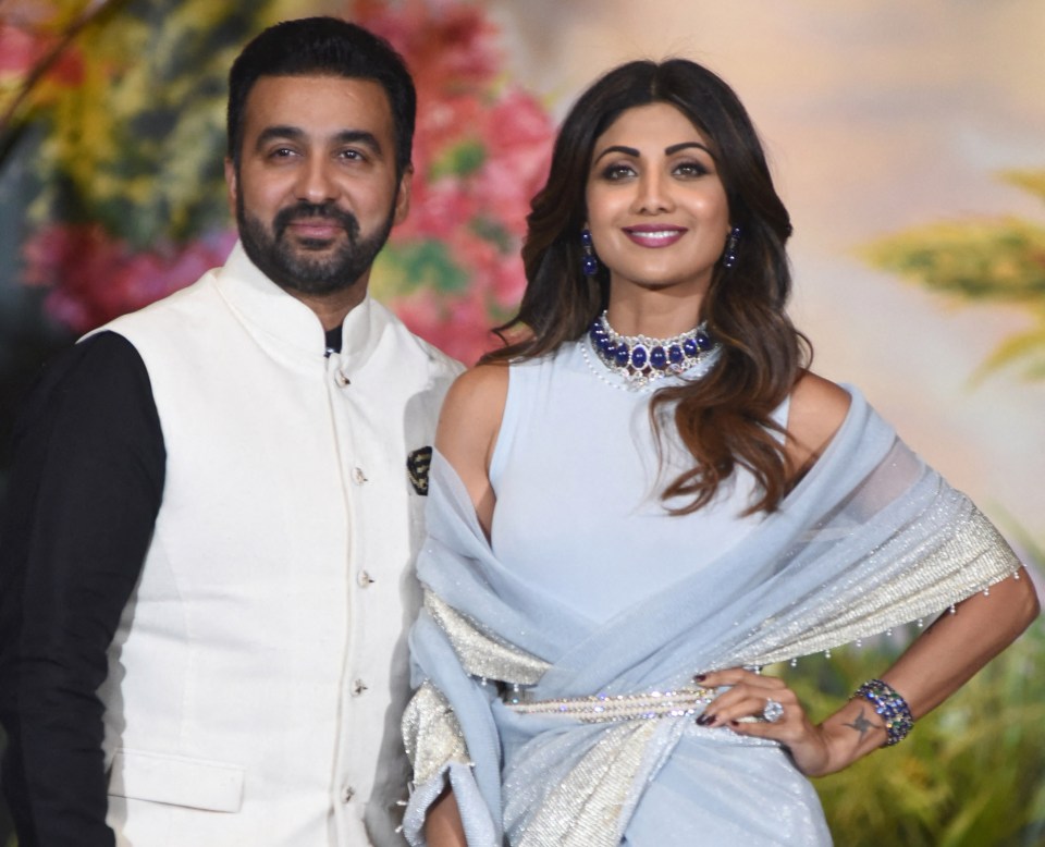 Bollywood actress Shilpa Shetty and her husband Raj Kundra