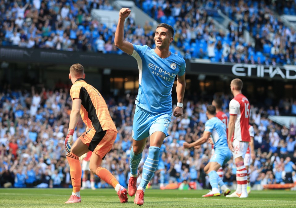 Man City ace Ferran Torres scored a brace against Arsenal