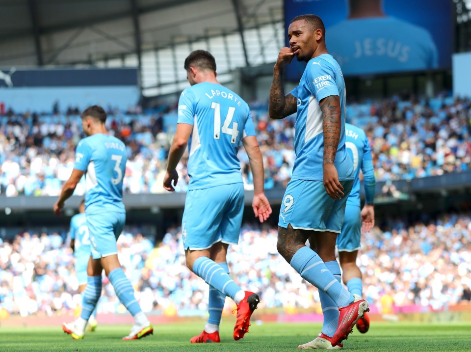 Gabriel Jesus scored City's third to kill off the game