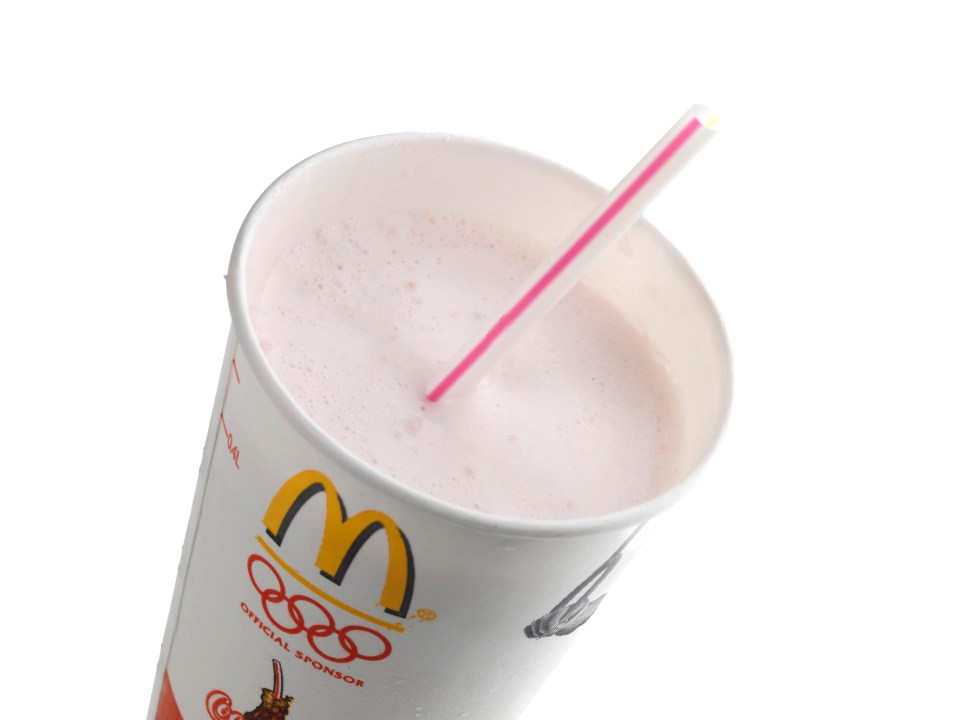 McDonald's fans won't be able to buy milkshakes or fizzy drinks at branches