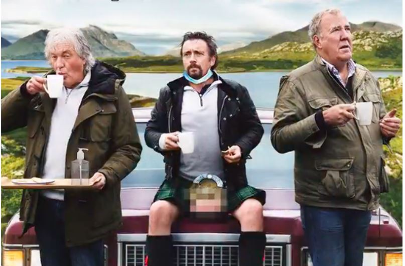 Jeremy Clarkson is reunited with James May and Richard Hammond for more motor mayhem