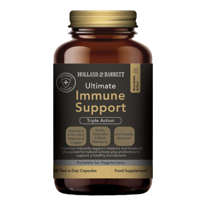 The Ultimate Immune Support contains vitamins B, C and D