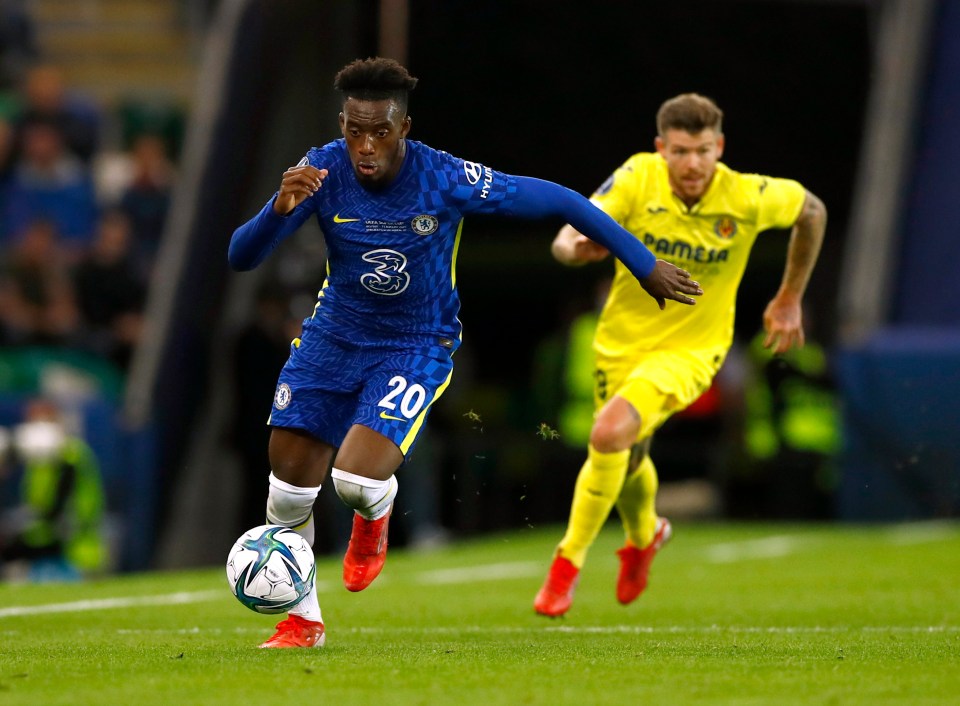 Hudson-Odoi started the Uefa Super Cup clash against Villarreal