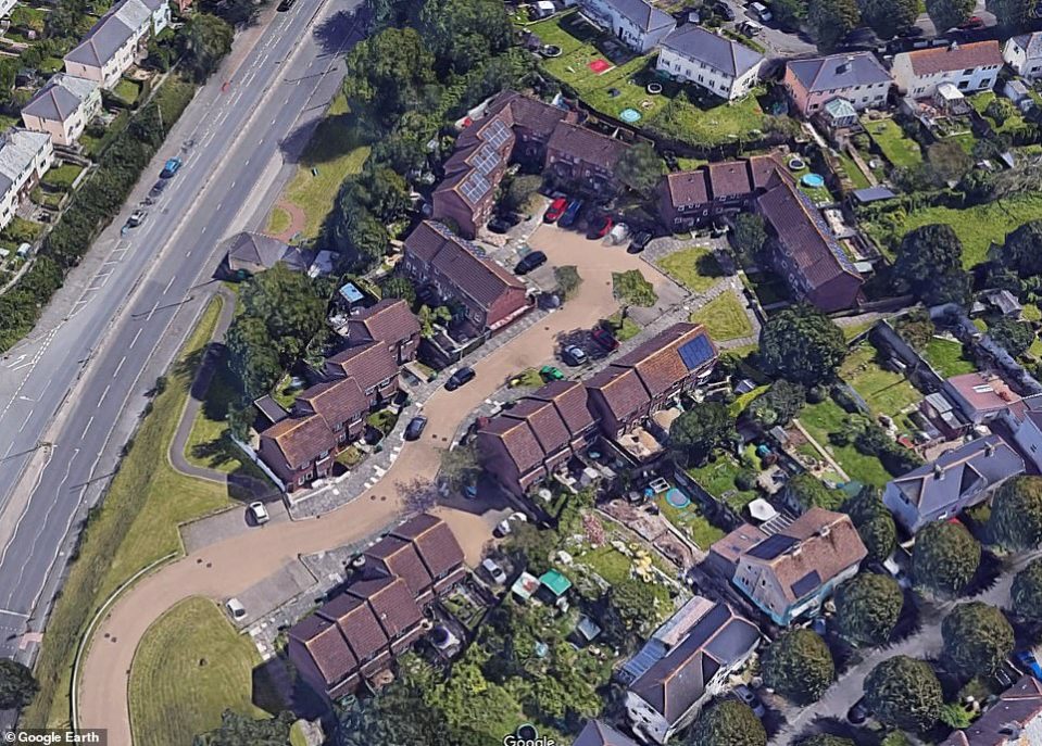 Biddick Drive in Keyham, Plymouth, where a gunman opened fire and killed five people