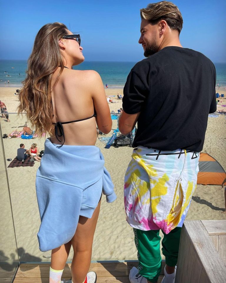 Chris Hughes and girlfriend Annabel Dimmock have got matching tattoos