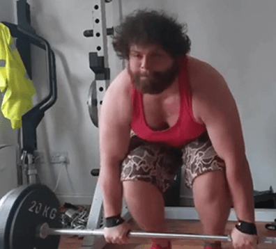 He had shared videos of him weightlifting