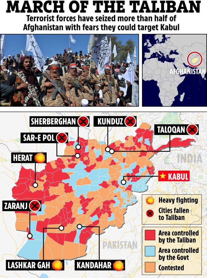 The Taliban is steadily taking over Afghanistan