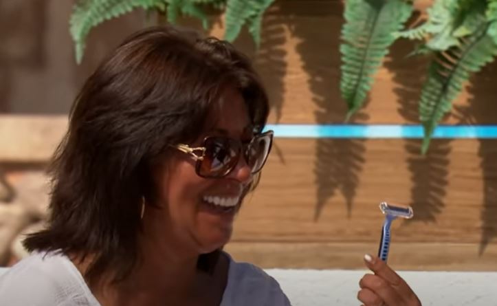 Anton's mum passed down a razor for Belle