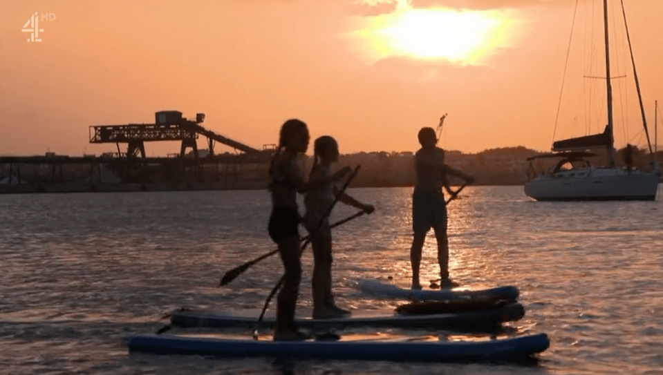 Mark and Natalia set up a paddleboarding business in Spain