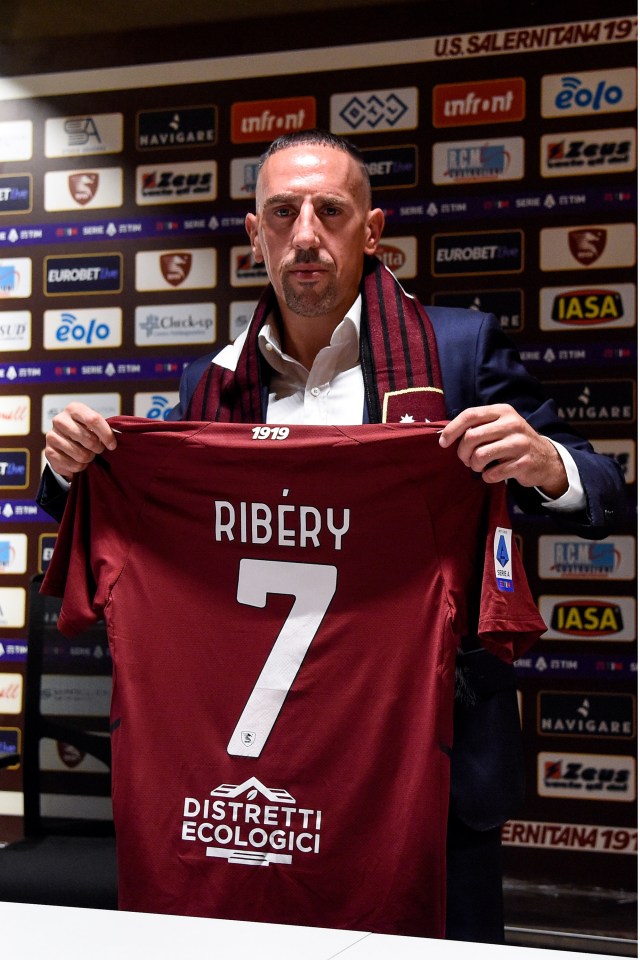 Ribery has joined Salernitana on a free transfer