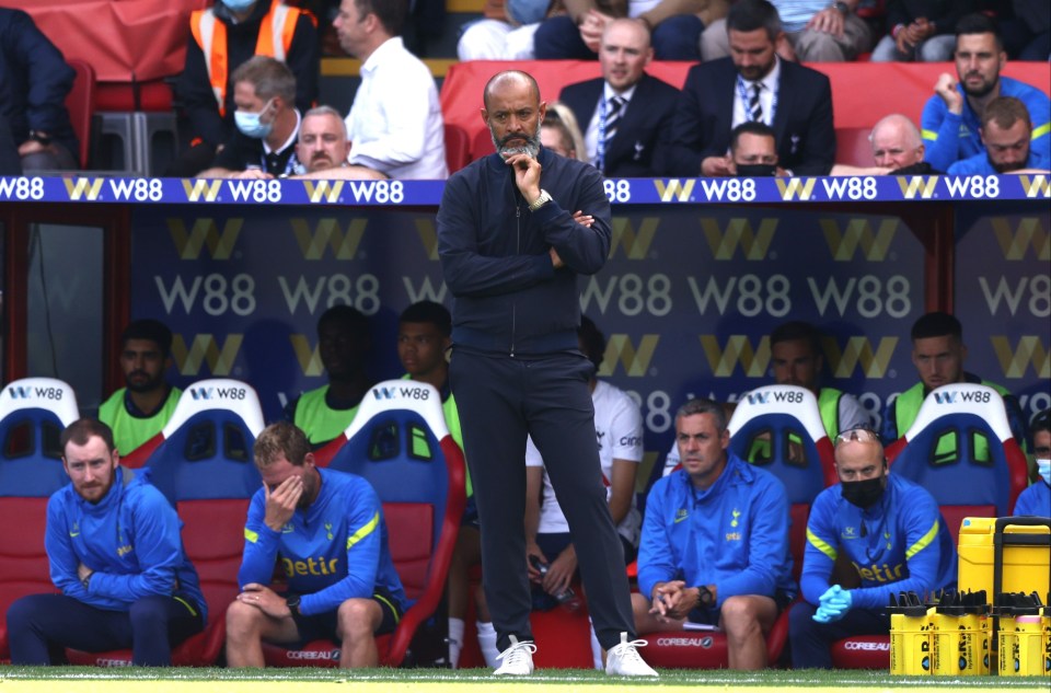 Santo was forced to watch his side put in a dreadful performance