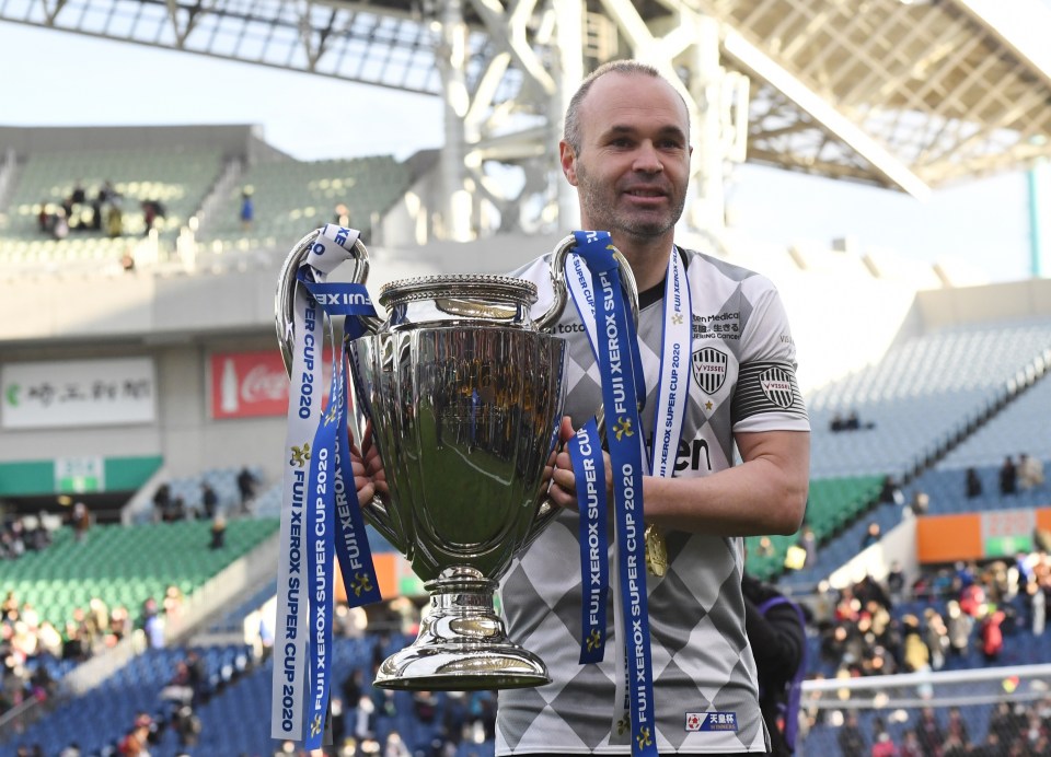 Barca legend Andres Iniesta is at No7 thanks to the £26m he'll pocket at Vissel Kobe in Japan