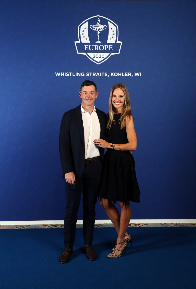 Rory McIlroy and partner Erica Stoll were dressed up to the nines for the event