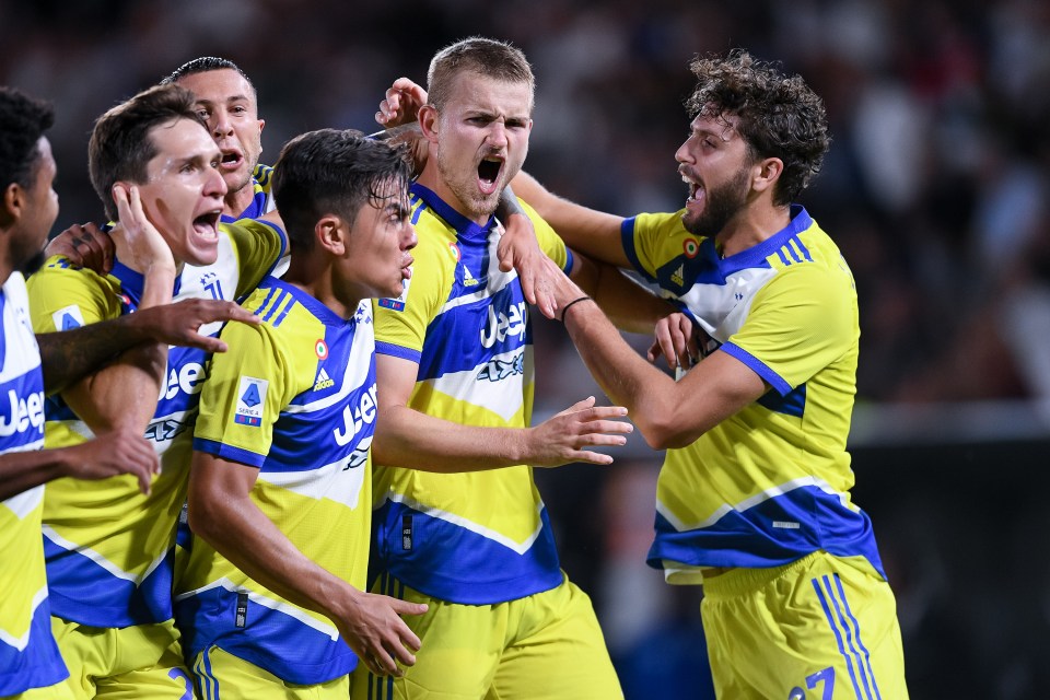 But De Ligt scored a late winner to help Juve win their first league game of the season