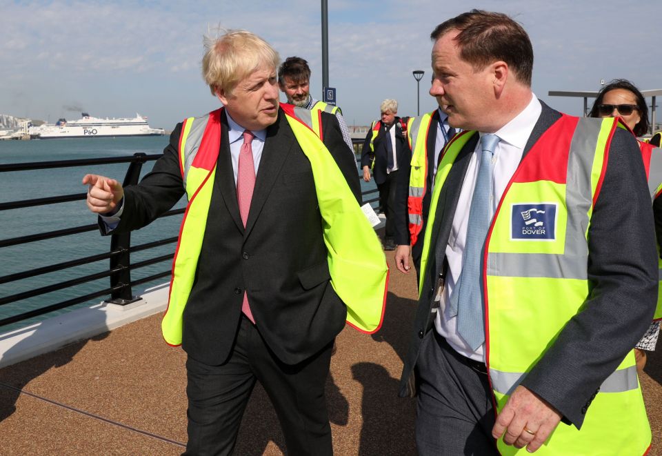 The former Tory MP pictured with Boris Johnson in 2019