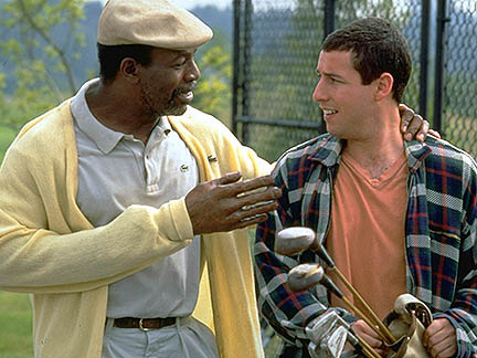 Adam Sandler player Happy Gilmore and took down Shooter McGavin to win the Tour Championship