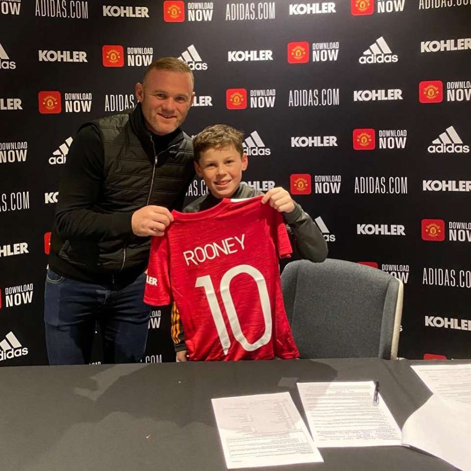 Rooney's son Kai wants to follow in his dad's footsteps