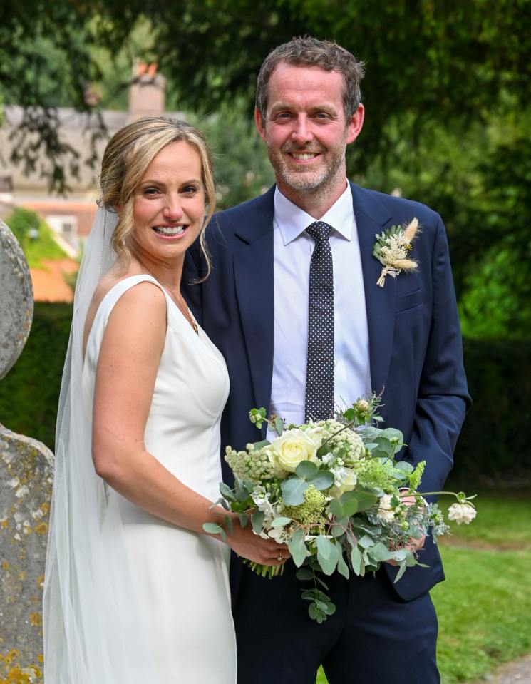 Rose Childerhouse and James Macpherson were married on Saturday near their family home in Farnham, Surrey
