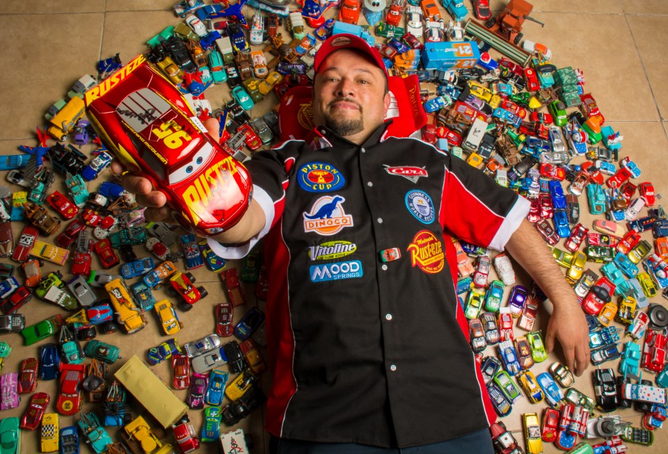 Mexican Jorge Garcia holds a record for his collection of toy cars