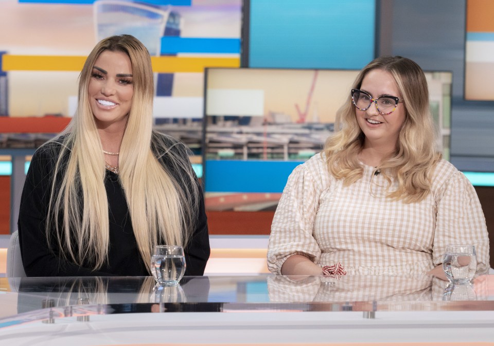 Private Sophie Price made her TV debut alongside sister Katie on GMB today