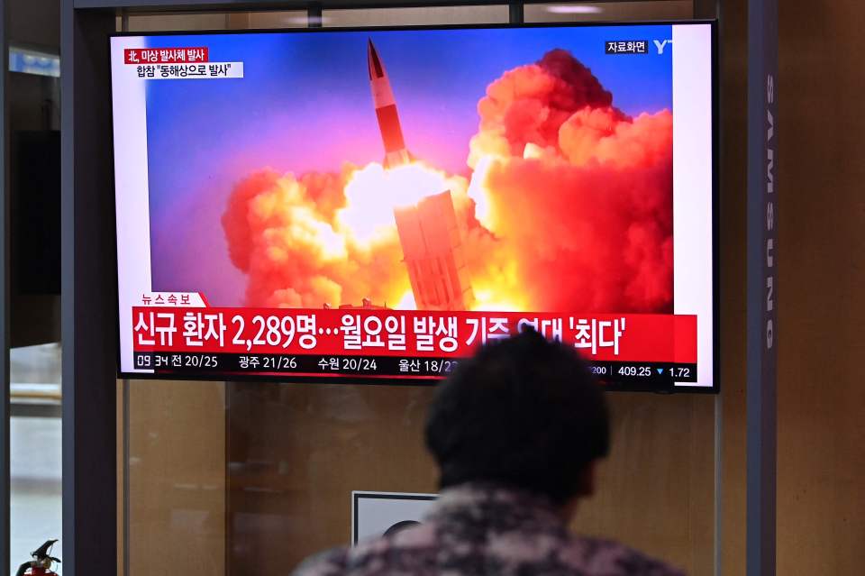 North Korea has fired a ballistic missile into the sea - less than a fortnight after a similar test