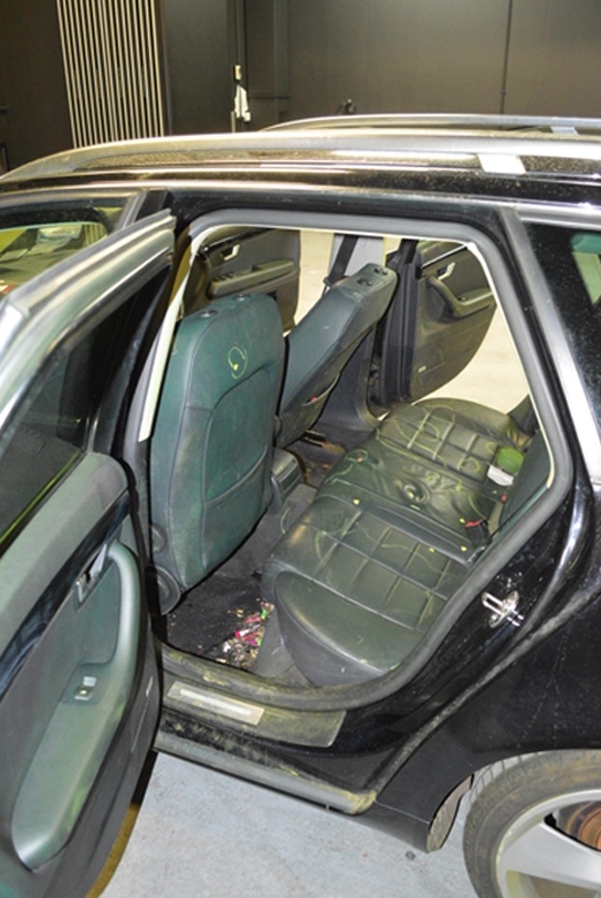 Blood was also found in Couzen's car