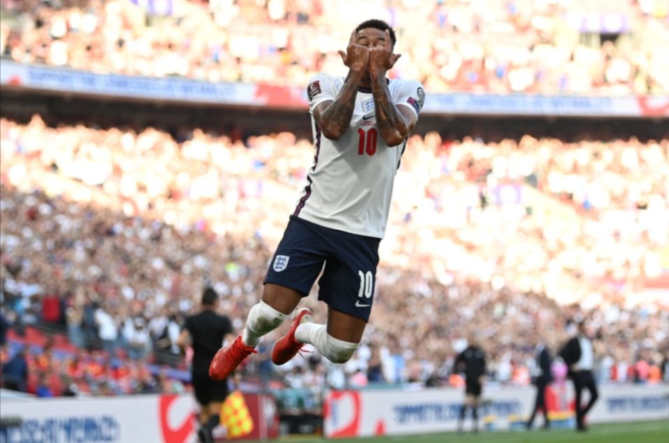 Lingard combined his 'J-Lingz' trademark with Ronaldo's famous celebration