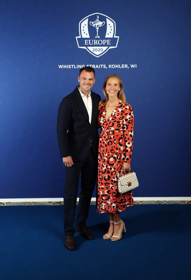 Vice-captain Martin Kaymer and partner Irene were in a joyous mood at the Gala Dinner