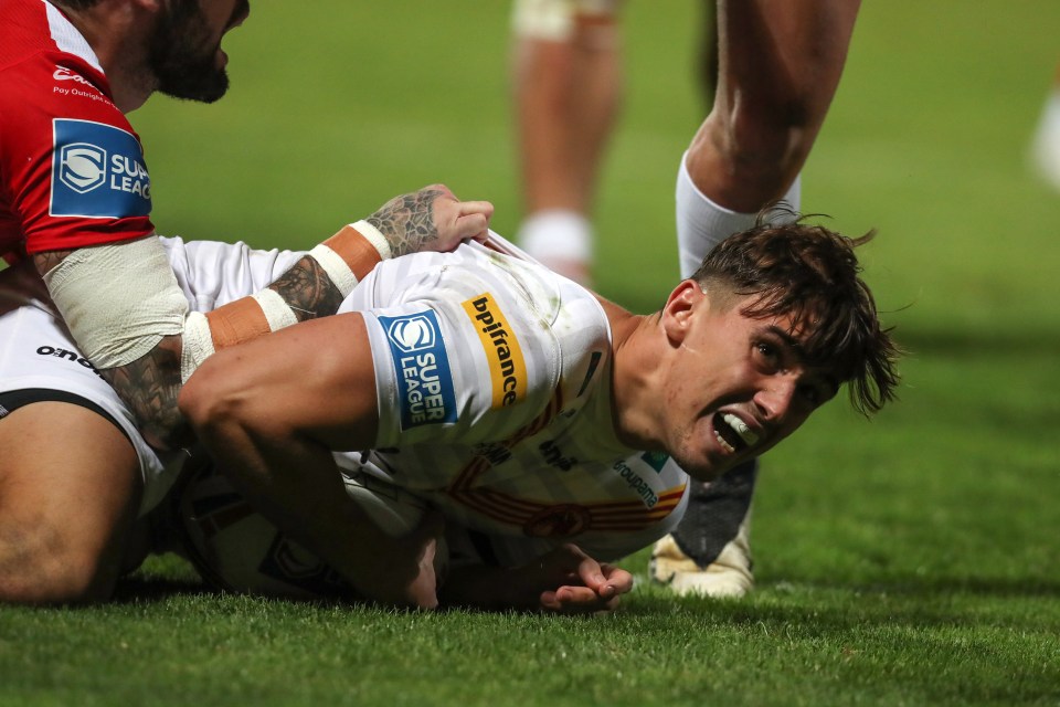  Mourgue scored one of the tries that sent Catalans to Old Trafford