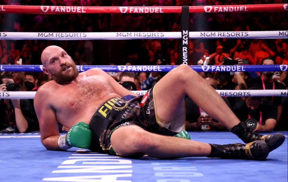 The Gypsy King hit the canvas twice in the fourth round before dominating the rest of the fight