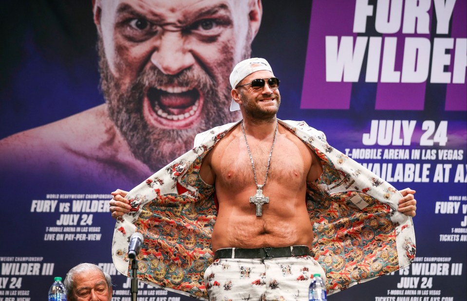 Fury currently holds the WBC heavyweight title