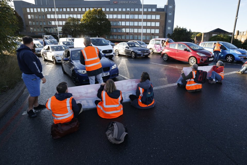 Eco-protesters have blocked Blackwall Tunnel in London