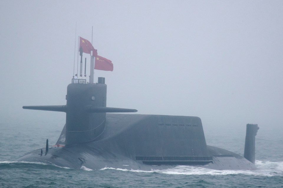 A new type 094A Jin-class nuclear submarine of the Chinese People's Liberation Army