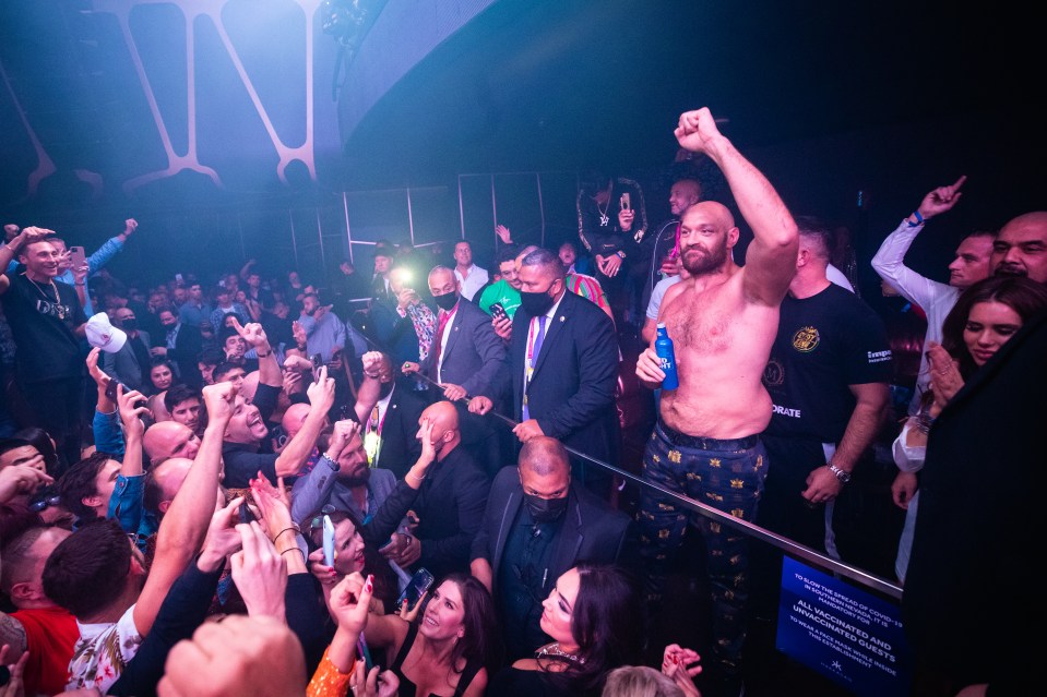 Tyson Fury addressed the adoring masses after his incredible win over Deontay Wilder