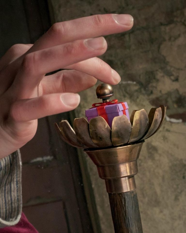 He also shared a photo of himself to Instagram playing with a Wonka-esque gadget