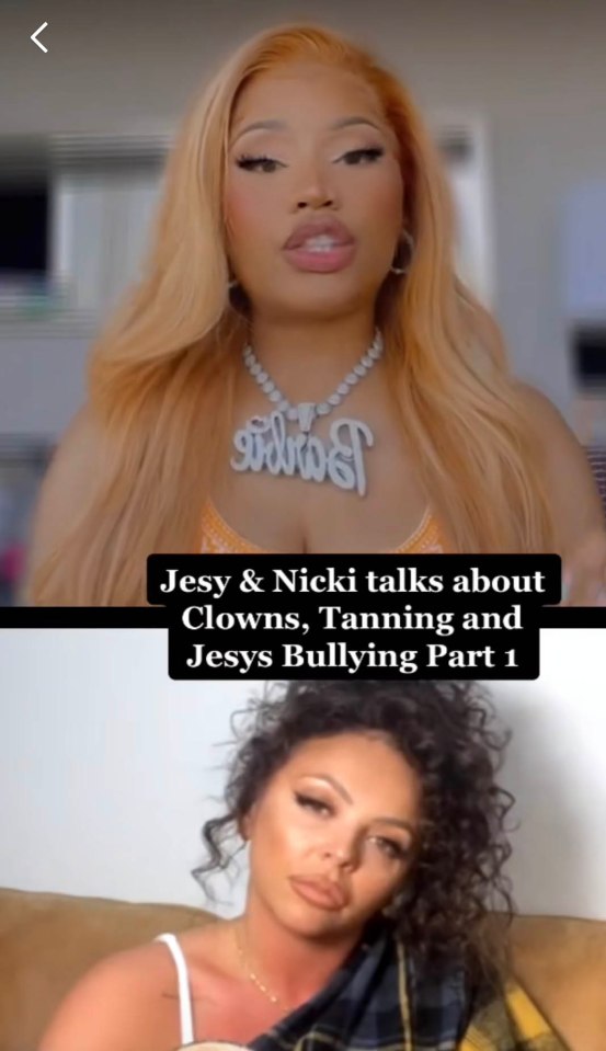 The US rapper called Leigh-Anne a 'f***ing clown' in a live stream with Jesy
