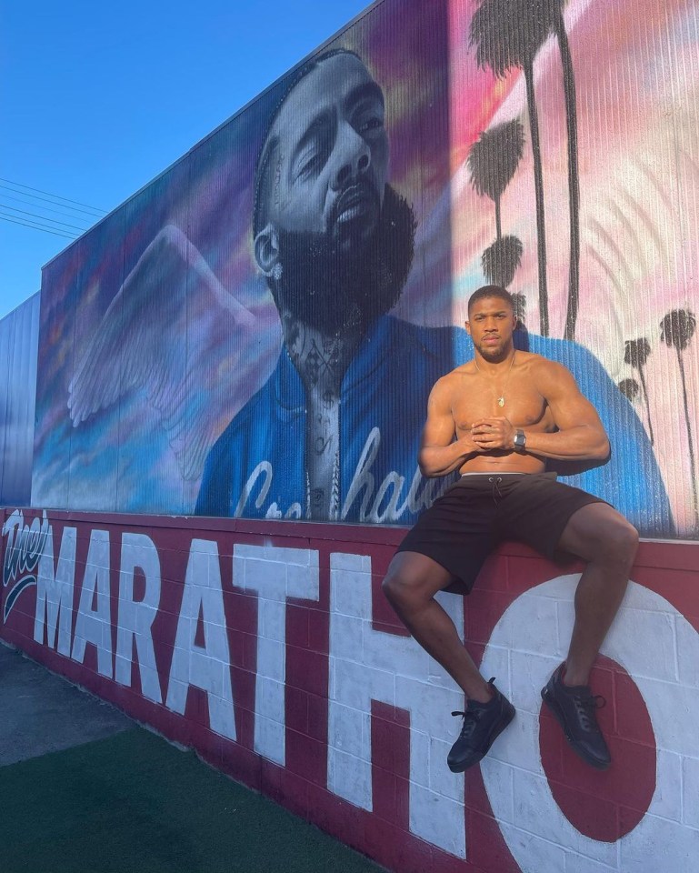 Anthony Joshua has been on holiday in America