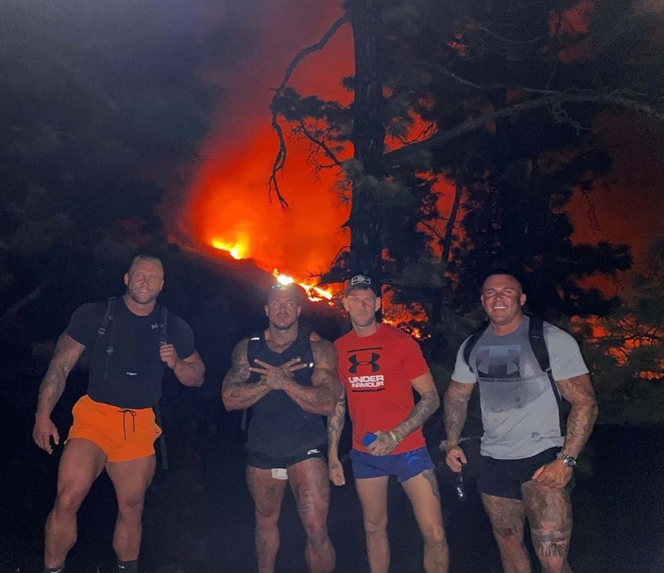 The four men joked about being 'Spain's most wanted'