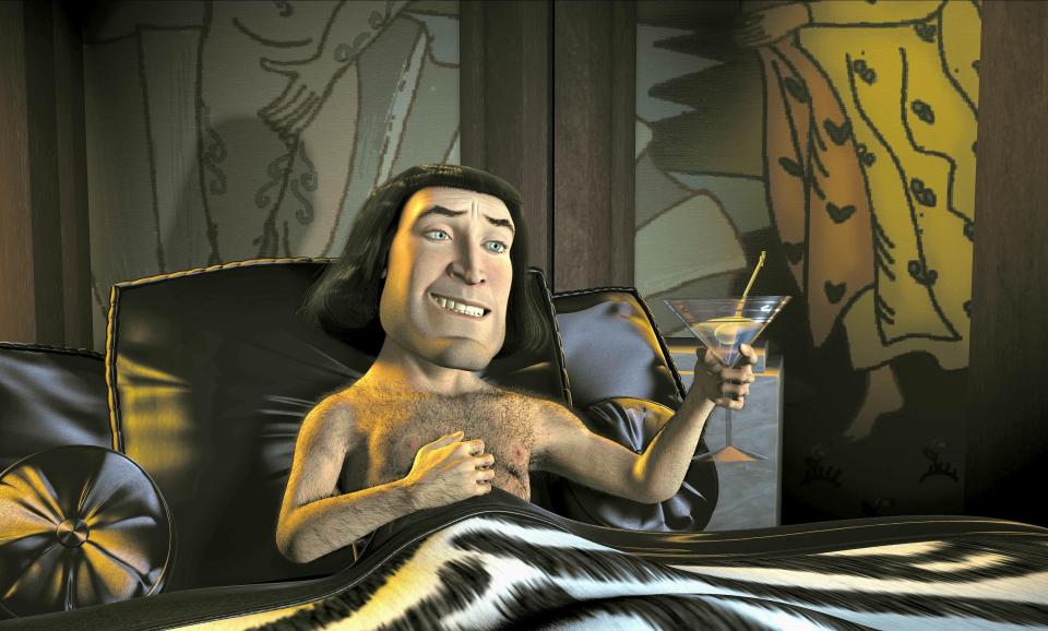 Lord Farquaad seemed to be enjoying himself in bed