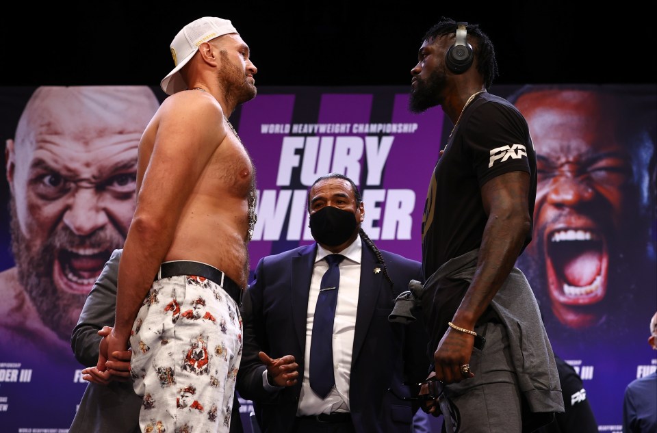 Fury and Wilder will face-off in the early hours of Sunday morning UK time