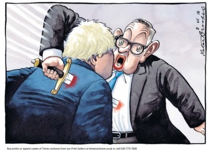 Gove stabbed his former Brexit buddy in the back on the day Boris launched his doomed tilt at No10