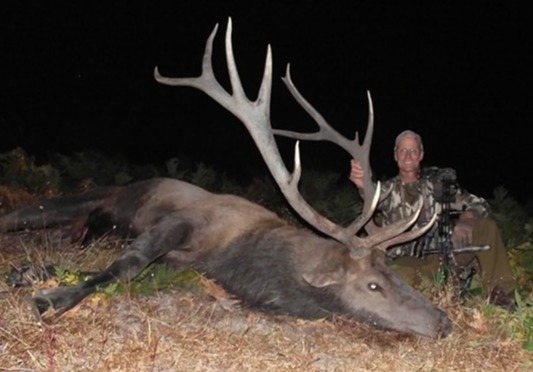 Walter Palmer pictured with another dead animal he hunted
