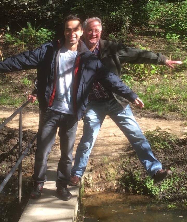 Al-Swealmeen pictured with Mr Hitchcott