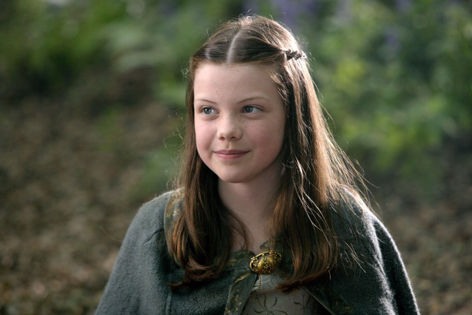 Georgie Henley as Lucy in Prince Caspian.