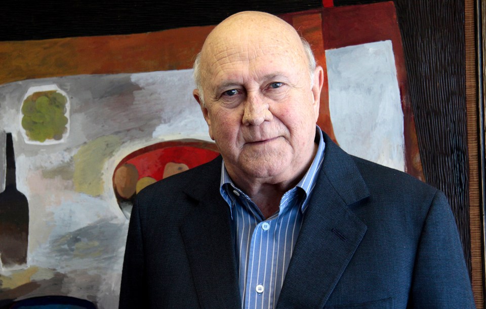 He was South Africa's last president and white leader